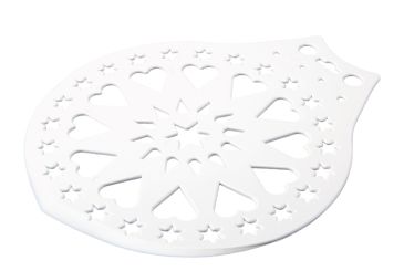 Städter Kuchenheber & Verzierschablone Ø 28 cm weiß 