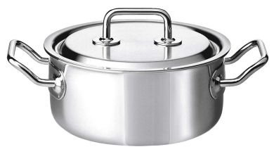 Spring Brigade Premium Bratentopf nieder mit Deckel 22 cm 