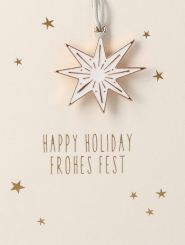 Räder Mini-Ornamnet Karte Stern 2,5x3cm 