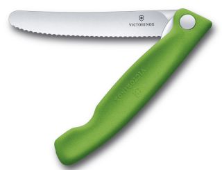 Victorinox Swiss Classic, Picknick Messer, 11cm, Wellen, Grün, B 
