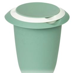 Westmark Quirltopf mit zweigeteiltem Deckel 1 L mint-grün/weiß 