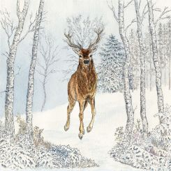 Paperproducts Servietten 33x33 cm Cerf Hiver 