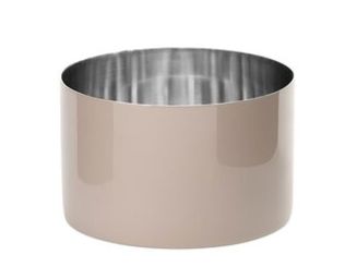 Gift Company Saigon Windlicht S Emaille Edelstahl sandstone/silber 