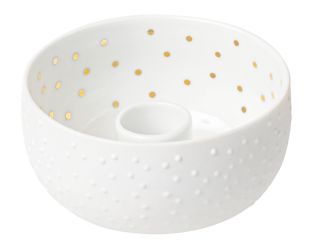 Räder Kerzenschälchen Punkte D.9,4cm H.5cm 