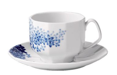 Royal Copenhagen Blomst Tasse mit Untertasse Flieder 22 cl 