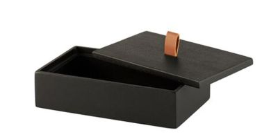 Gift Company Bento Box Mangoholz rechteckig schwarz 