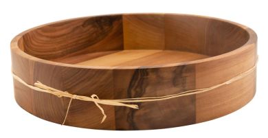 Hansi Servierschale Ø 30x6,5 cm Walnussholz 