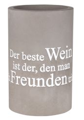 Räder Flaschenkühler Der beste Wein Ø 13,5 cm H 21,5 cm 