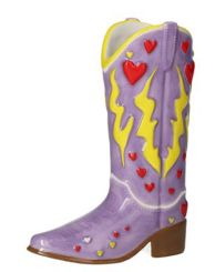 Gift Company Mignon Vase Cowboystiefel lila 