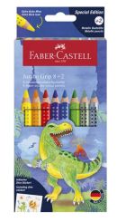 Faber-Castell Buntstift Jumbo Grip Dino 8+2 Kartonetui 