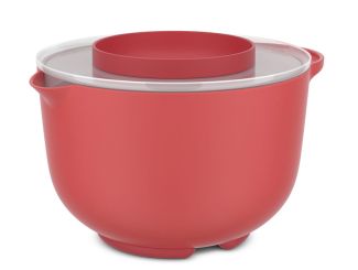 Mepal Rührschüssel Chef It 3000 ml mit Spritzschutzdeckel Coral 