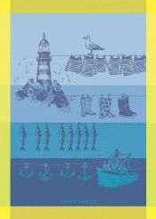 Garnier-Thiebaut Geschirrtuch Destination Mer Cire 56x78 Cm 100% Gekämmte Baumwolle 