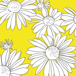 Paperproducts Design Servietten 33x33 cm Peggy yellow 