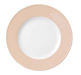 Dibbern Solid Color Peach Teller Flach 21 cm Fahne 