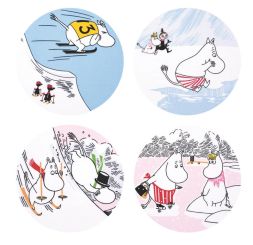 Arabia Moomin Untersetzter Ice Swimming 4-teilig Limited Edition 