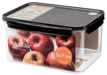 Lock & Lock Frischhaltebox rechteckig 4,80 L BisFree Modular 273x190x142 mm 