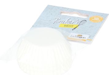 Birkmann Papierbackförmchen Baker´s Best Ø 4,5 cm Höhe 2,5 cm 100 Stück weiß 