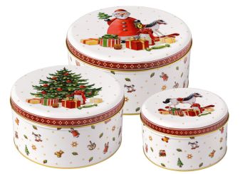 Villeroy & Boch Winter Collage Accessoires Keksdosen Set 20x9,5 cm 