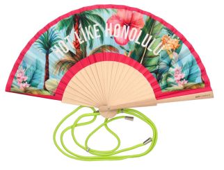 Gift Company Fififan Fächer 23cm Motiv: Hot Like Honolulu 