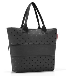 Reisenthel Shopper E1 Glossy Dots Black 