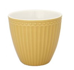 Greengate Latte Becher Alice honey mustard 