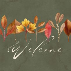 Paperproducts Servietten 33x33 cm Welcome Leaves 