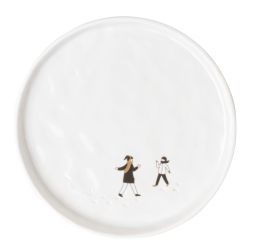 Räder Schneetag Teller Schnell ballschlacht D.15cm H.1,2cm 