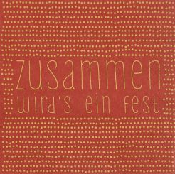 Räder Servietten 33x33cm Zusammen wird´s ein Fest (20 St.) 