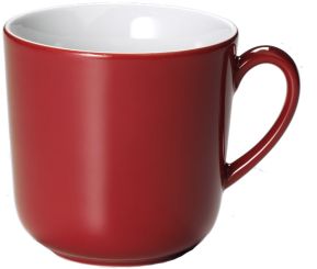 Dibbern Solid Color Paprika Becher mit Henkel 0,32 L 