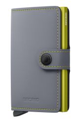 Secrid Miniwallet Matte Grey & Lime 