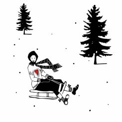 Paperproducts Servietten 33x33 cm Atelier Hiver 