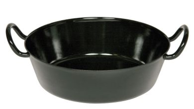 Riess Schnitzelpfanne 24 cm Schwarzemail 