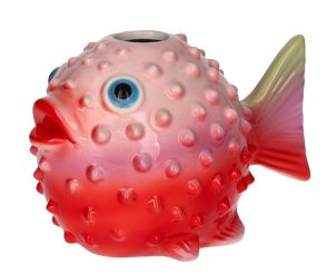 Gift Company Mignon Vase Kugelfisch S rosa/rot 