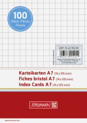 Brunnen Karteikarte A7 kariert ws 100 Stk. 