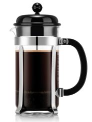 Bodum Kaffeebereiter 8 Tassen 1.0l Caffettiera Black&Chrome 