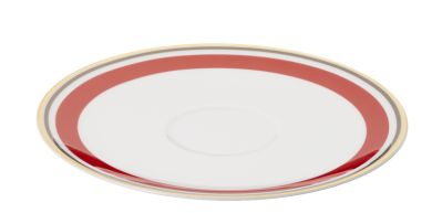 Dibbern Capri Untertasse 0,20 L / 0,25 L Rot / Anthrazit 