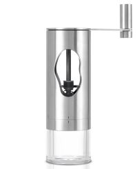 AdHoc Kaffeemühle Mrs. Bean Edelstahl/Acryl/Kunststoff Ø 6 cm, H 18 cm 