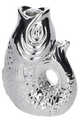 Gift Company Monsieur Carafon Fisch Kerzenhalter S(H16,2 cm) silber 