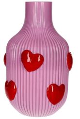 Gift Company L´amour Vase H(30cm) Herzen helllila gs 