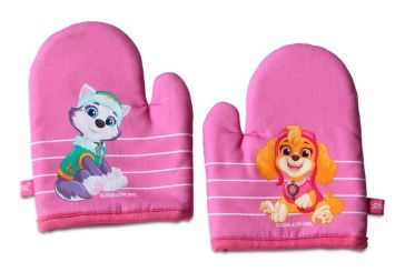 Städter 2er Set Backofenhandschuhe Mädchen 17x13 cm Pink Paw Patrol 