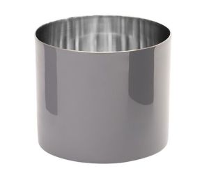 Gift Company Saigon Windlicht L Emaille Edelstahl cool gray/silber 