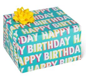 Legami Geschenkpapier 70x200cm Happy Birthday 