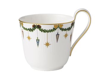 Royal Copenhagen Becher 0,33 L mit hohem Henkel Star Fluted Christmas 