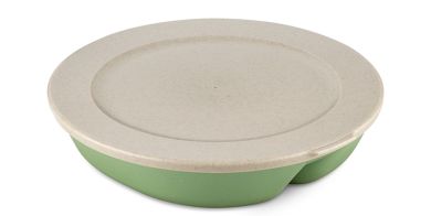 Koziol Menüteller mit Deckel 1,5 L Connect Separee nature leaf green 