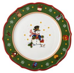 Hutschenreuther Teller Flach 33 cm Happy Wintertime Green 