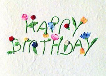 Räder Schrift Karte Happy Birthday 