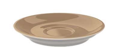 Dibbern Solid Color Clay Espresso Untertasse Classico 