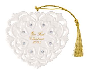 Villeroy & Boch Christmas Classics Ornament Herz 2025 10,5x0,5x9,5 cm 