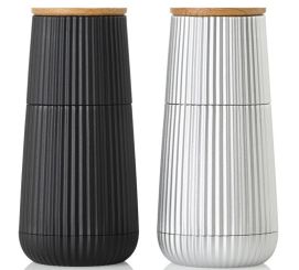 AdHoc Set Pfeffer- und Salzmühle Scape black&silver 