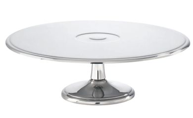 Sambonet Elba Edelstahl Tortenplatte auf Fuß Ø 29 cm 